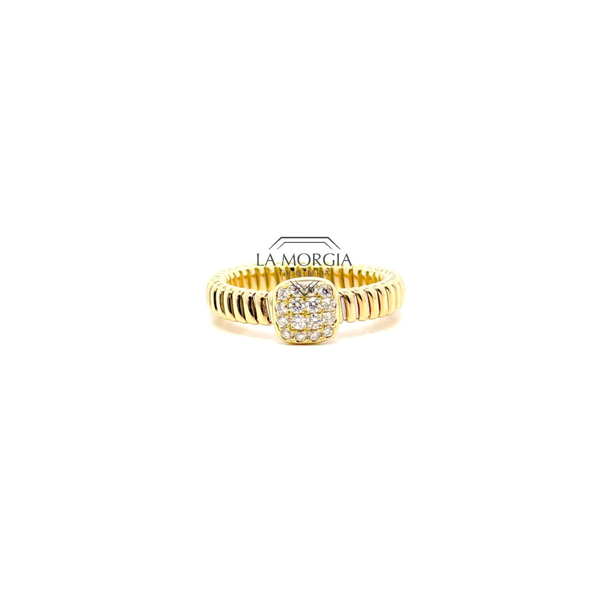 CRIVELLI | Anello Tubogas Pavè brill | 302-TIR076-AN