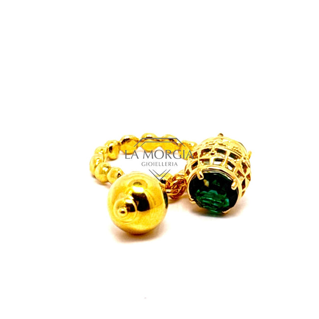 UNGARI | Anello Mis. 12 Col. Verde | DIAMANTI AN 006