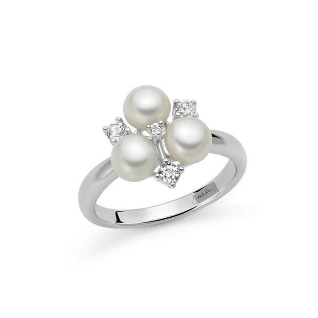 MILUNA | Anello di perle Unica Bouquet con perle Oriente | PLI1718