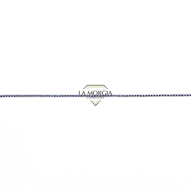 DONNAORO | Bracciale Tennis Oro e Zaffiri | LBZ12645