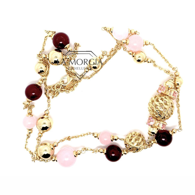 UNGARI | Collana Chanel Col. rosa e bordeaux | SCIANELLE CL 011