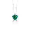 LuxGioielli | Collana in oro con Smeraldo e diamante | CL3066SDB