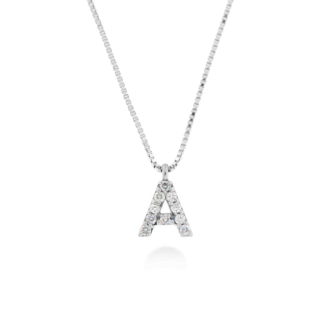 LuxGioielli | Collana in oro bianco con diamanti | CL3142