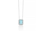 MILUNA | Collier Oro Acquamarina e Diamanti | CLD4722
