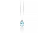 MILUNA | Collier Oro Acquamarina e Diamanti | CLD4725