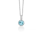 MILUNA | Collier Unica Colibrì con Gemma del Cielo e topazi bianchi | CLD5105