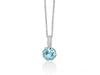 MILUNA | Collier Unica Colibrì con Gemma del Cielo e topazi bianchi | CLD5105