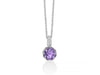 MILUNA | Collier Unica Colibrì con ametista e topazi bianchi | CLD5106