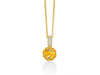 MILUNA | Collier Unica Colibrì con citrino e topazi bianchi | CLD5107