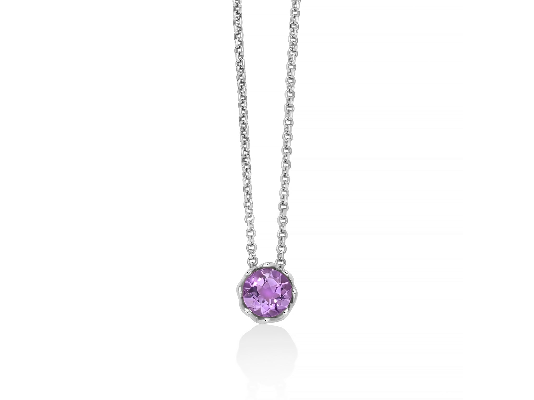 MILUNA | Collier Unica Colibrì con ametista piccola | CLD5109