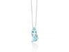MILUNA | Collana con acquamarine a goccia e diamanti in oro bianco | CLD5321