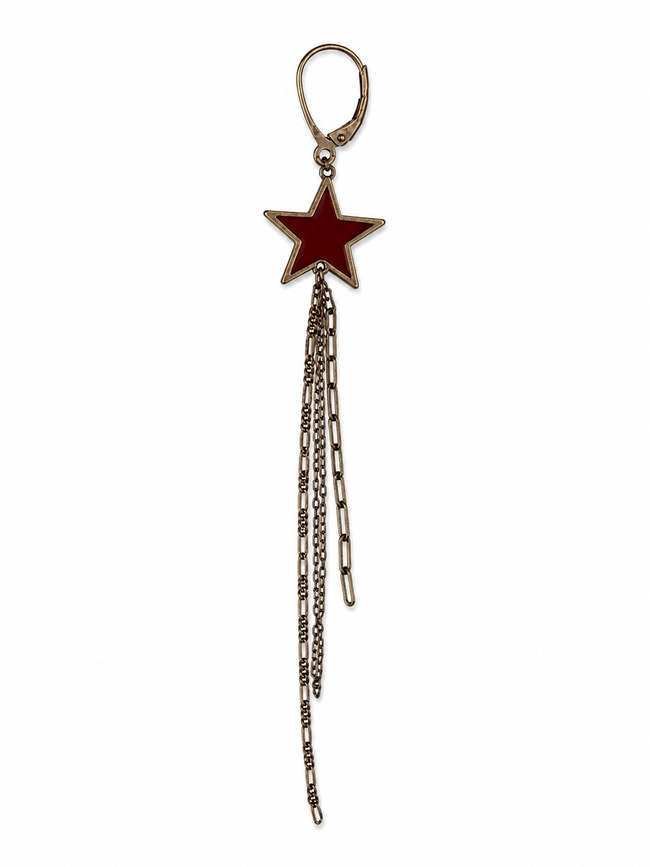 MAMAN ET SOPHIE | Orecchino Monachella stella rossa | OR067133