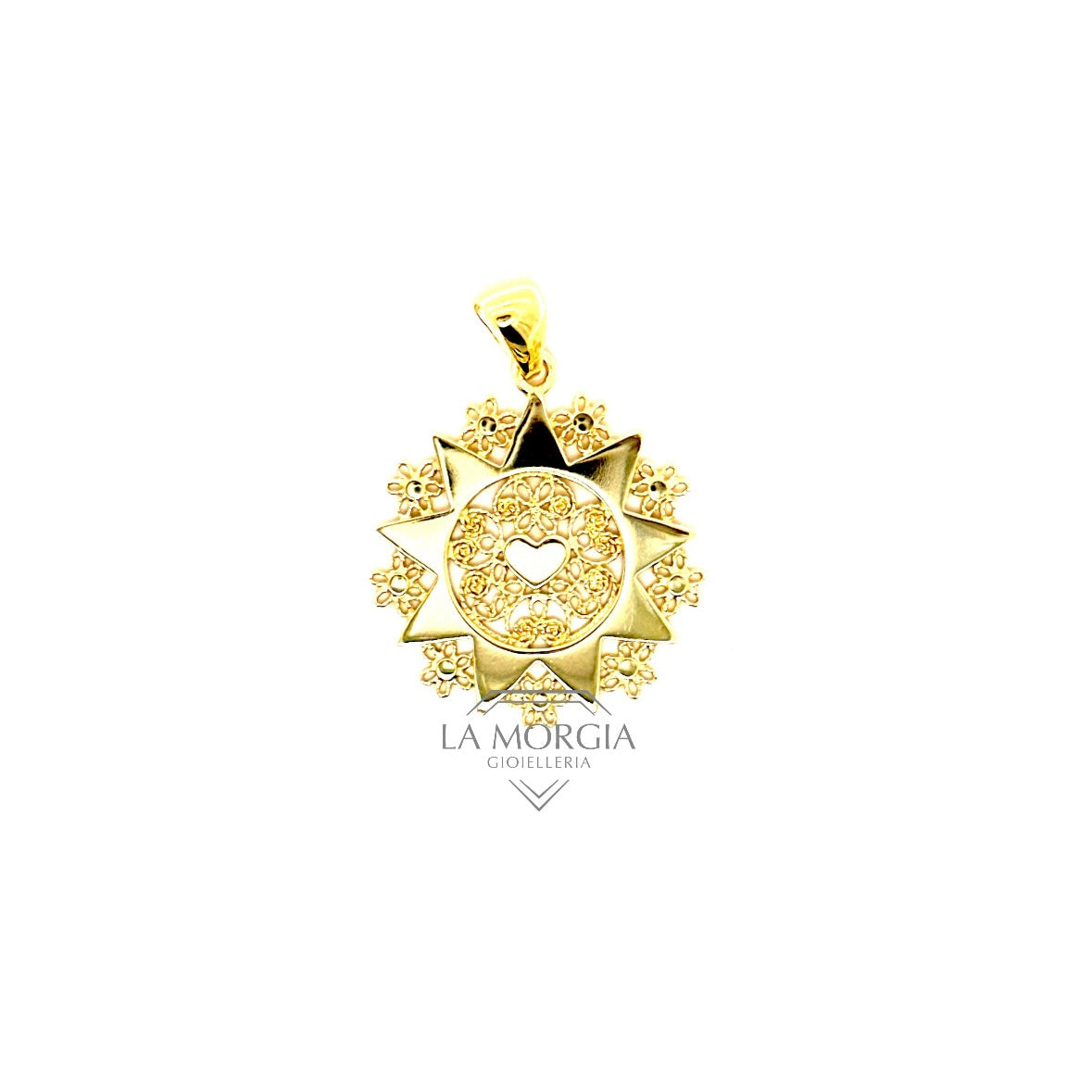 PRESENTOSA | Ciondolo Argento Dorato 925‰ diam. 2,4 cm | CI P05G