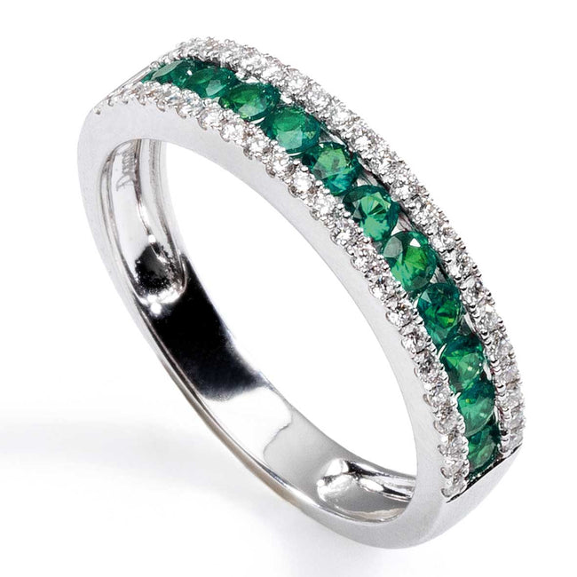 DONNAORO | Anello Smeraldi e Diamanti | DCAE9283.022
