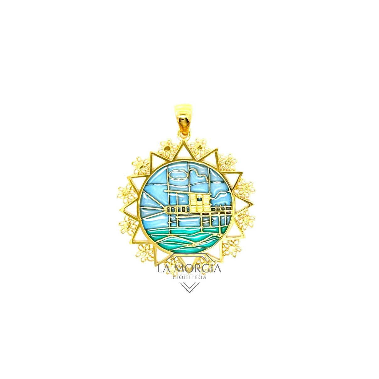 PRESENTOSA | Ciondolo Argento Dorato 925‰ diam. 3,2 cm | CI PMF04GS1