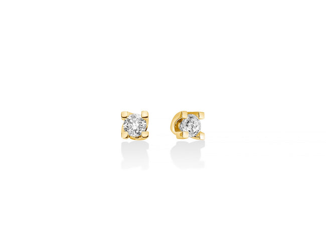 MILUNA | Orecchini di diamanti punto luce a valentino in oro giallo | ERD5068G
