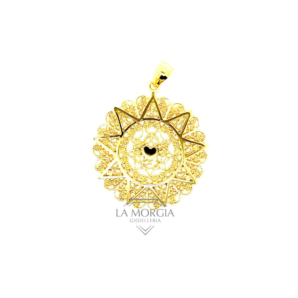 PRESENTOSA | Ciondolo Argento Dorato 925‰ diam. 3,1 cm | CI PT03G
