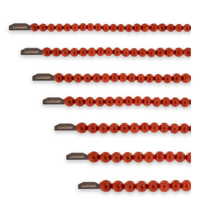 LuxGioielli | Filo di corallo rosso liscio | FFLCL1