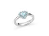 MILUNA | Anello in argento e Gemma del Cielo a cuore | LID3860