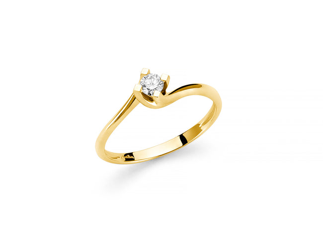MILUNA | Anello Solitario Oro Giallo | LID5180G-020