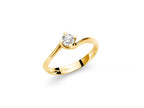 MILUNA | Solitario a valentino in oro giallo e diamante | LID5180G