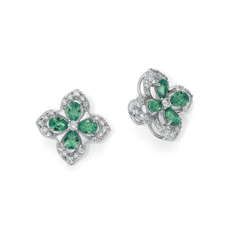 DONNAORO | Orecchini Oro Smeraldi e Brill | LOE12980.010