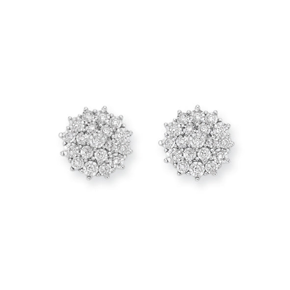 DONNAORO | Orecchini Pavè brillanti tondo | LOF12184.014