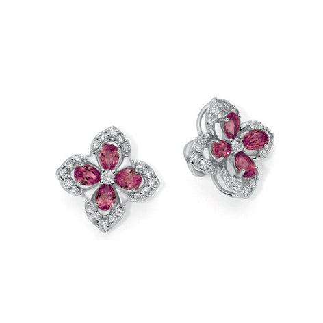 DONNAORO | Orecchini Oro Rubini e Brill | LOR12980.010