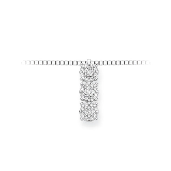 DONNAORO | Collana Trilogy pavè brillanti | LPF12087