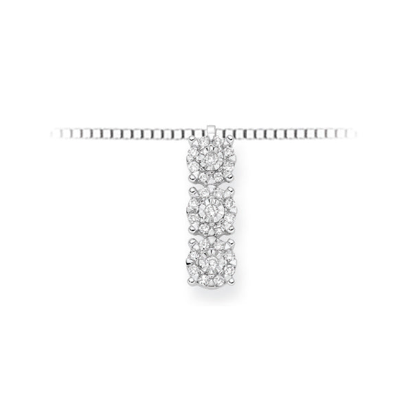 DONNAORO | Collana Trilogy pavè brillanti | LPF12087