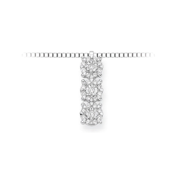 DONNAORO | Collana Trilogy pavè brillanti | LPF12087