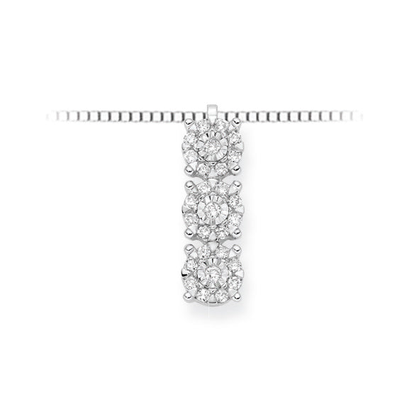 DONNAORO | Collana Trilogy pavè brillanti | LPF12087