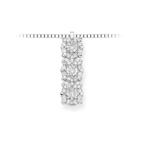 DONNAORO | Collana Trilogy pavè brillanti | LPF12087