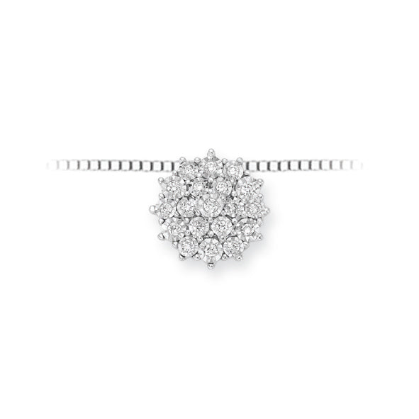 DONNAORO | Girocollo Pavè brillanti tondo | LPF12180.007