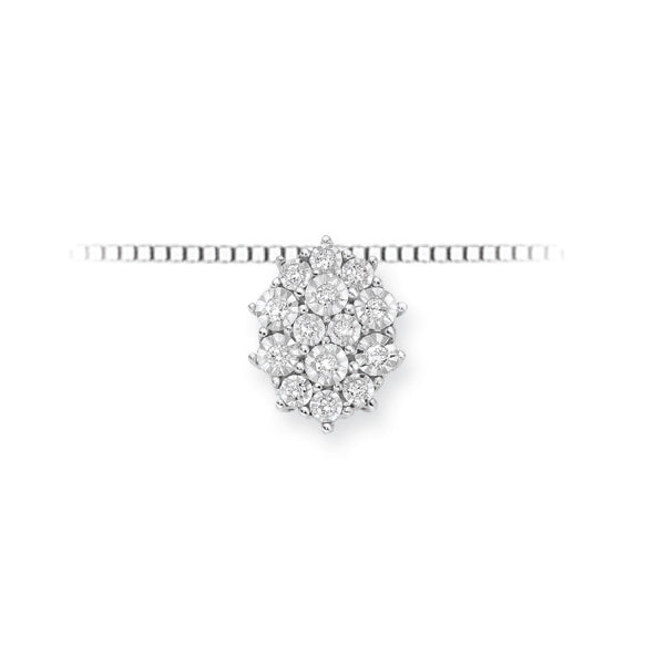 DONNAORO | Girocollo Pavè brillanti ovale | LPF12181.006