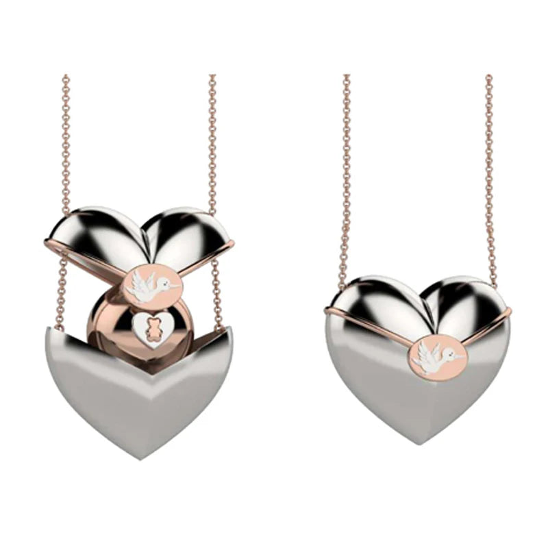 NANAN | Chiama Angeli con Cuore Apribile in Argento | NAN0507