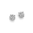 OROGIOIA | Orecchini in oro bianco 375 a pavè con diamanti | OOF12408