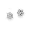 OROGIOIA | Orecchini in oro bianco 375 a stella con diamanti | OOF12413