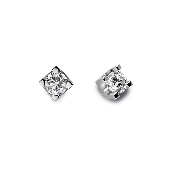 OROGIOIA | Orecchini in oro bianco 375 punto luce | OOL12401