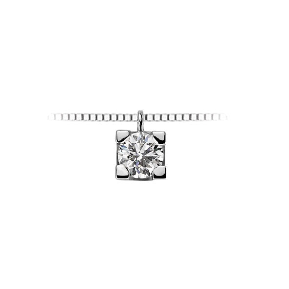 OROGIOIA | Collana in oro bianco 375 punto luce | OPL12400