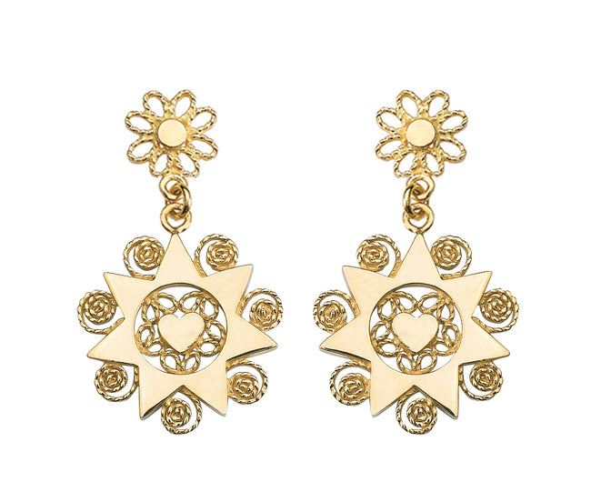 PRESENTOSA | Orecchini Argento Dorato 925‰ diam. 1,3 cm | OR P46G