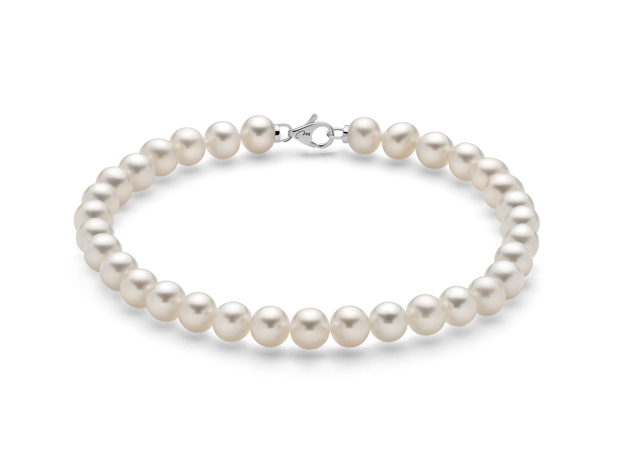 MILUNA | Bracciale di perle Oriente con chiusura in oro bianco | PBR167
