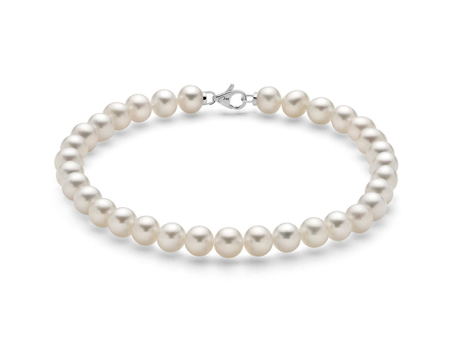 MILUNA | Bracciale di perle Oriente con chiusura in oro bianco | PBR167