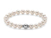 MILUNA | Bracciale di Perle Akoya 19 cm con chiusura in oro bianco e diamanti | PBR2925