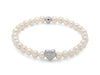 MILUNA | Bracciale di perle Oriente con elastico e dettaglio cuore in argento | PBR3506-TPZ