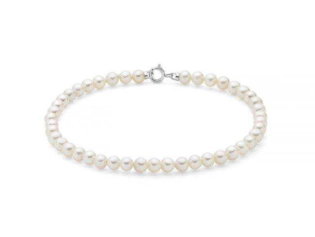 MILUNA | Bracciale di perle Oriente con chiusura in oro bianco | PBR3731