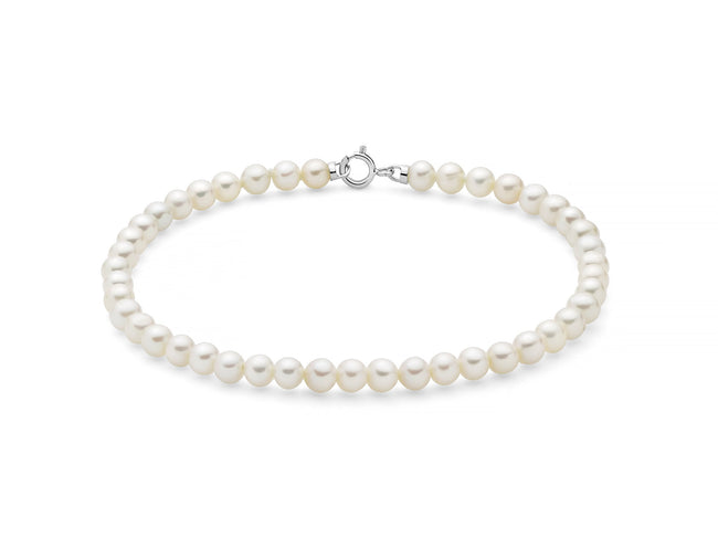 MILUNA | Bracciale di perle Oriente con chiusura in oro bianco | PBR373