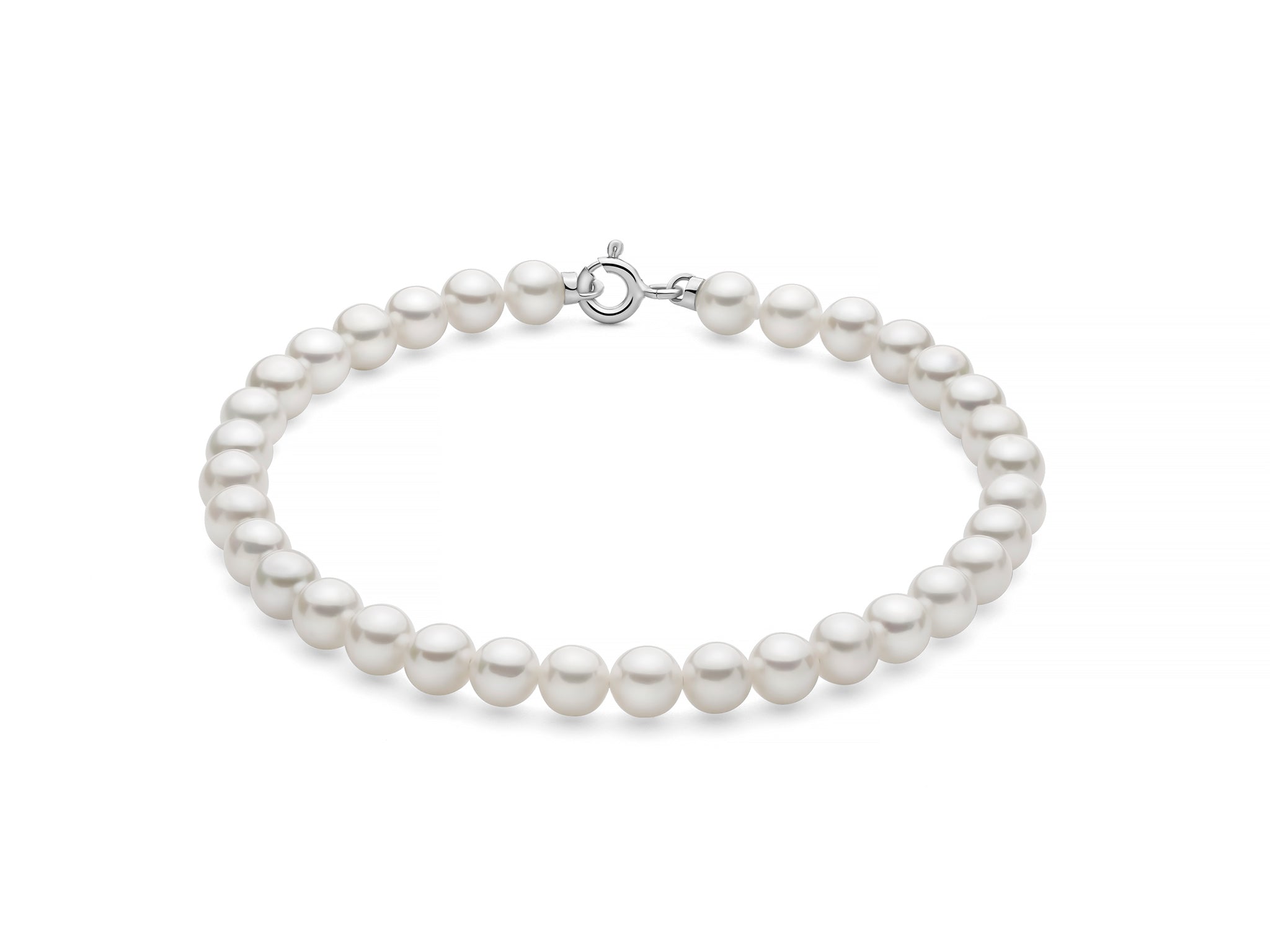 MILUNA | Bracciale di perle Oriente con chiusura in oro bianco 375 | PBR3829BX