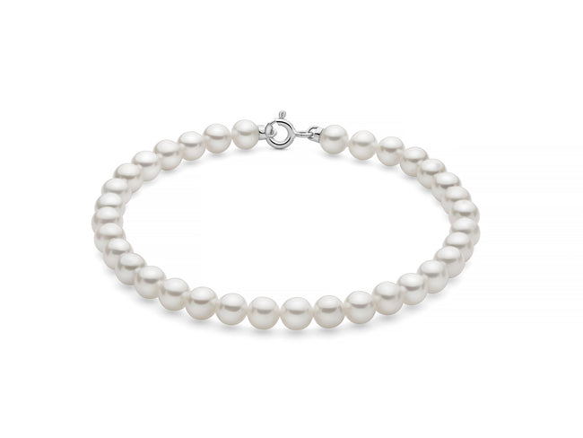 MILUNA | Bracciale di perle Oriente con chiusura in oro bianco 375 | PBR3829BX
