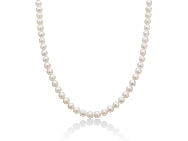 MILUNA | Filo di perle Oriente 40 cm con chiusura in oro bianco | PCL4